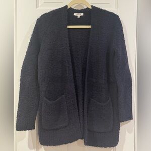 Madewell Women's Navy Boucle Cardigan
